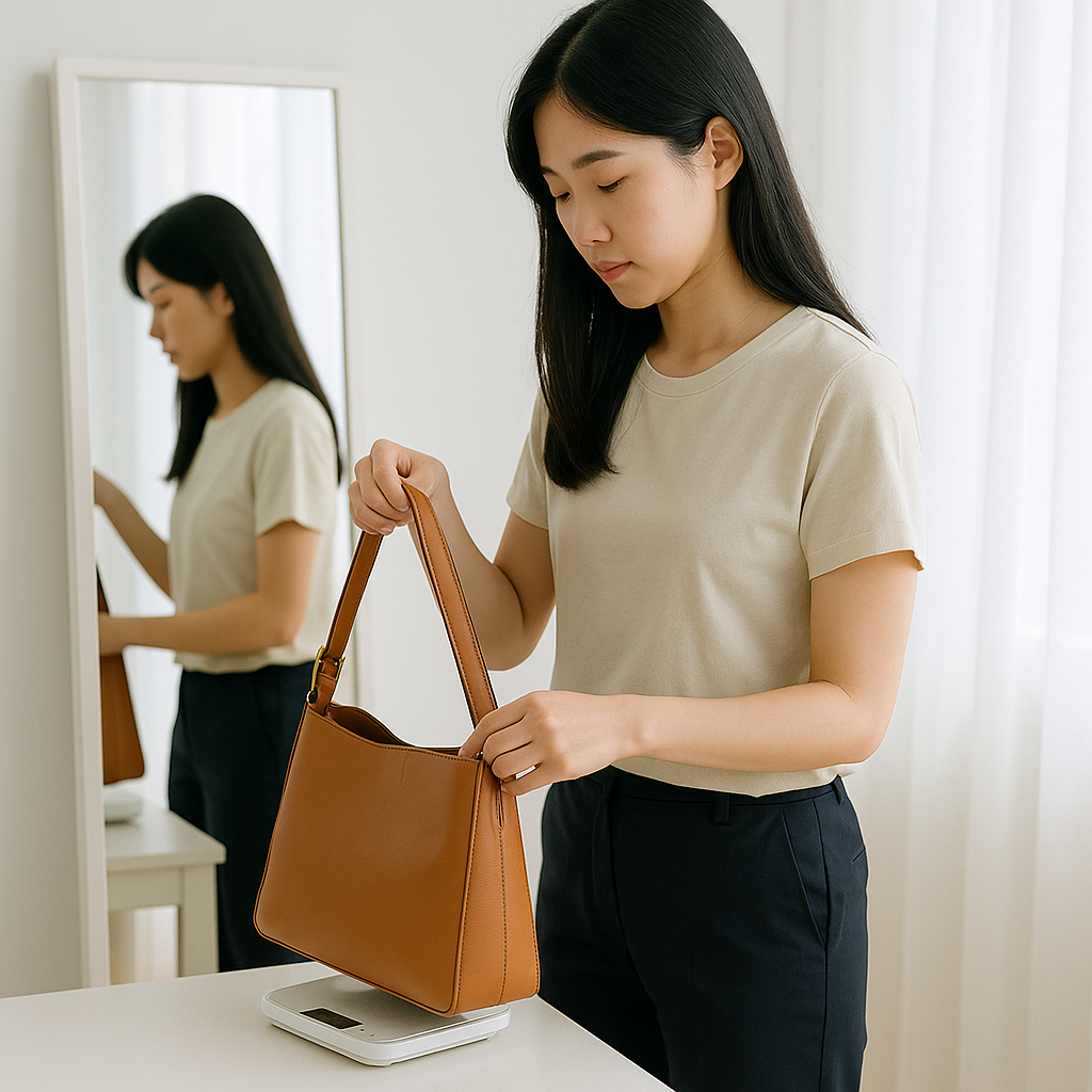 데일리 가방 수납력, 무게는 어떻게 확인해요 관련 이미지 6
