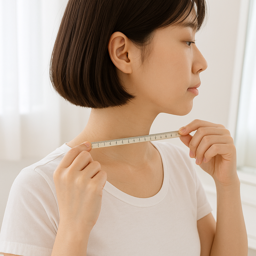 단발·롱헤어 코디 목선·카라핏 비교